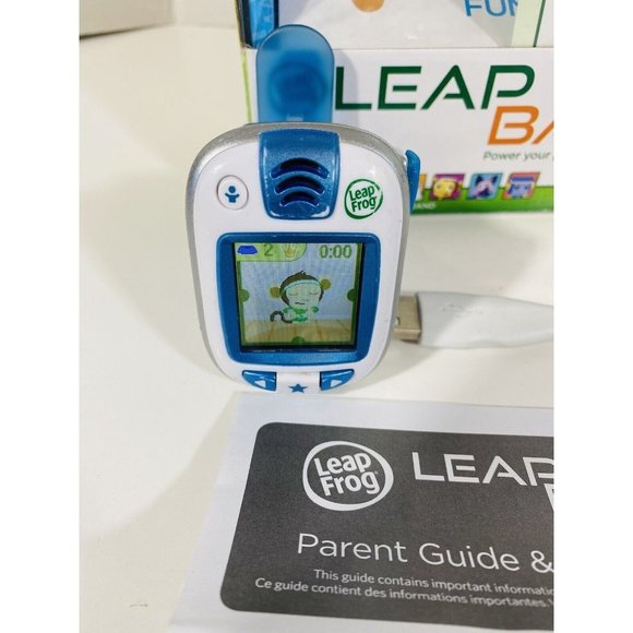 LeapFrog LeapBand Blue Kids Leap Band Activity Watch With Cord Instructions Fun - Picture 1 of 12
